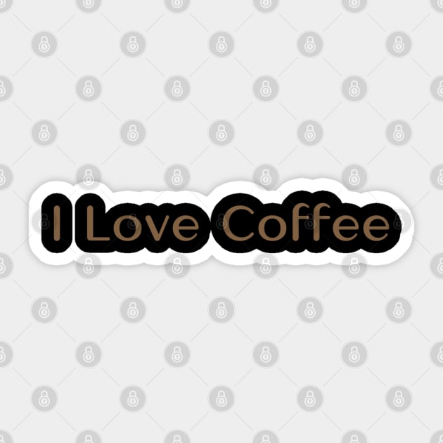 I Love Coffee Sticker by Alemway